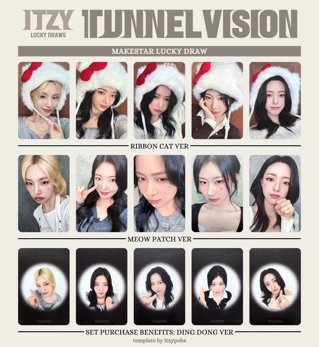 itzy TUNNELVISION makestar 限定 トレカ5枚セットD itzy ITZY TUNNEL VISION makestar 5枚セット - メルカリ