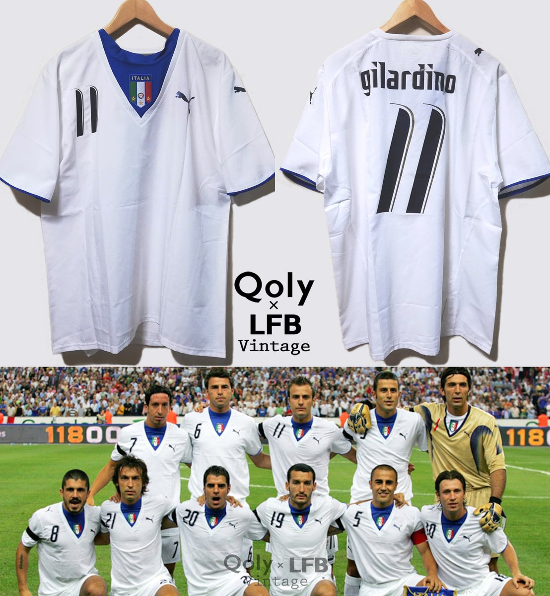 新品】 🇮🇹イタリア代表 2006 Puma アウェイ半袖ユニフォーム #11