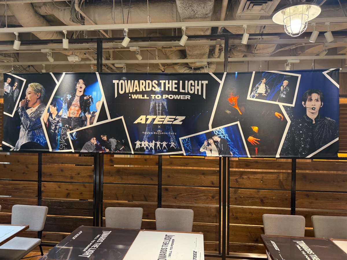 ATEEZ × TOWER RECORDS CAFE】 本日でATEEZコラボカフェは終了となり