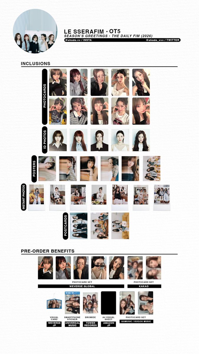 151225 - LE SSERAFIM - Season's Greetings 2026 'The Daily Fim