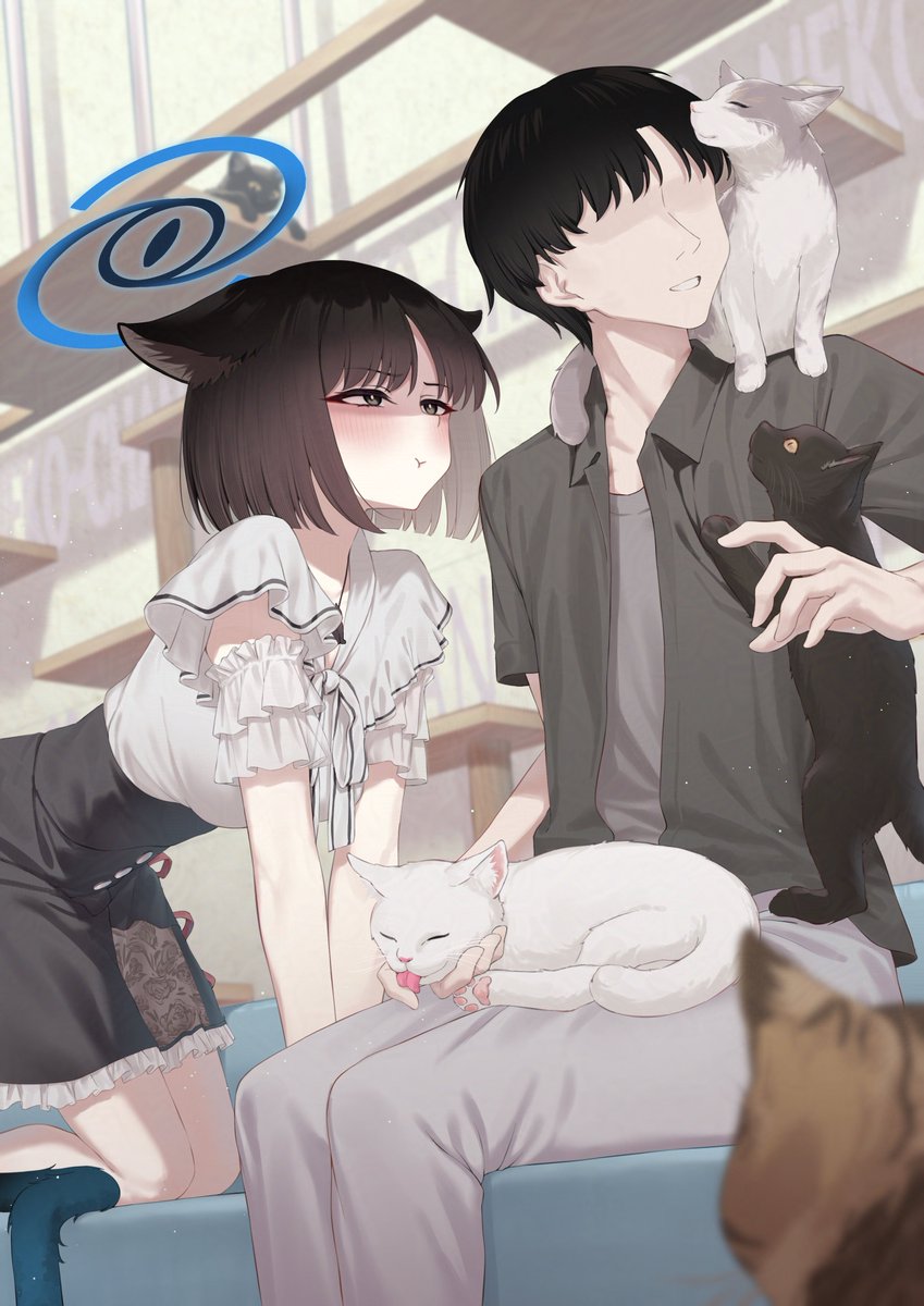 キキョウとデートシリーズその11 猫カフェ