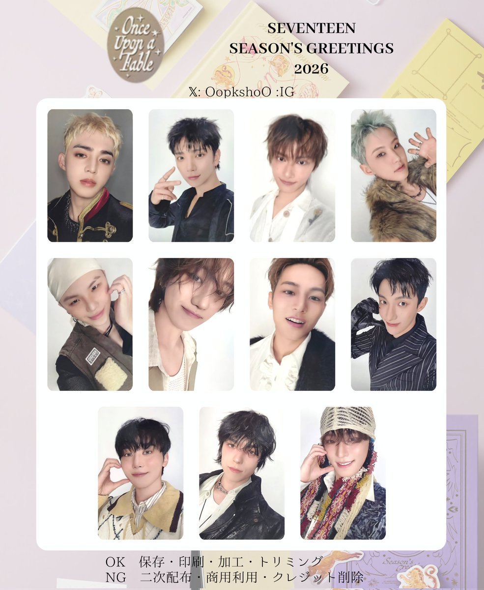 11枚セットB SEVENTEEN ポップアップチケットトレカ 2026シーグリ