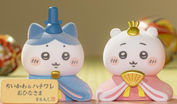🎎🌸ちいかわお雛様🎎🌸 人形 老舗「吉徳」コラボ✨ 本格おひなさま