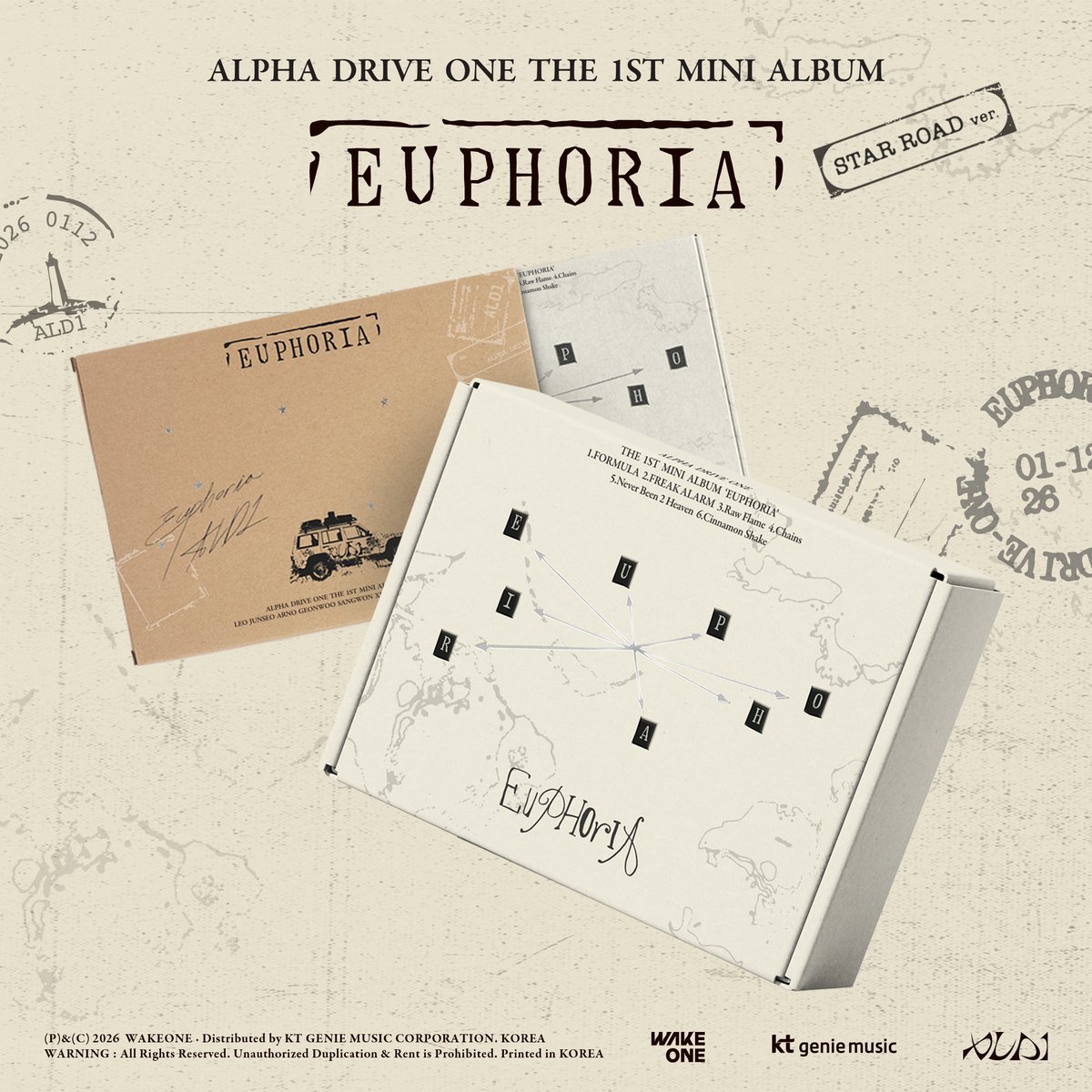 ALPHADRIVEONE THE 1ST MINI ALBUM '#EUPHORIA' 限定特典付き商品もご