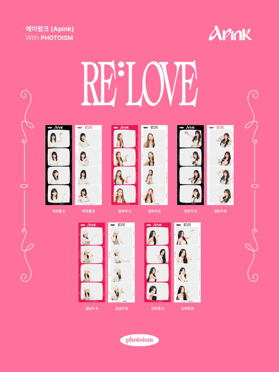 PHOTOISM X Apink ARTIST FRAME OPEN ! 「Apink」の11th mini Album