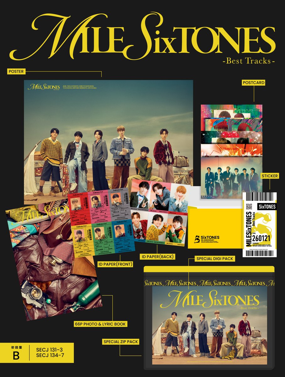 Best Album 「MILESixTONES -Best Tracks-」 2026.1.21 Release