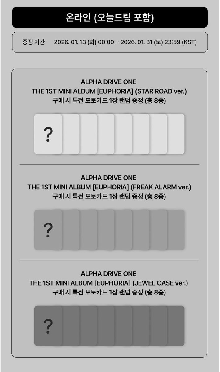 ALPHA DRIVE ONE [EUPHORIA] 🤍ラキドロ OLIVE YOUNG（オリヤン