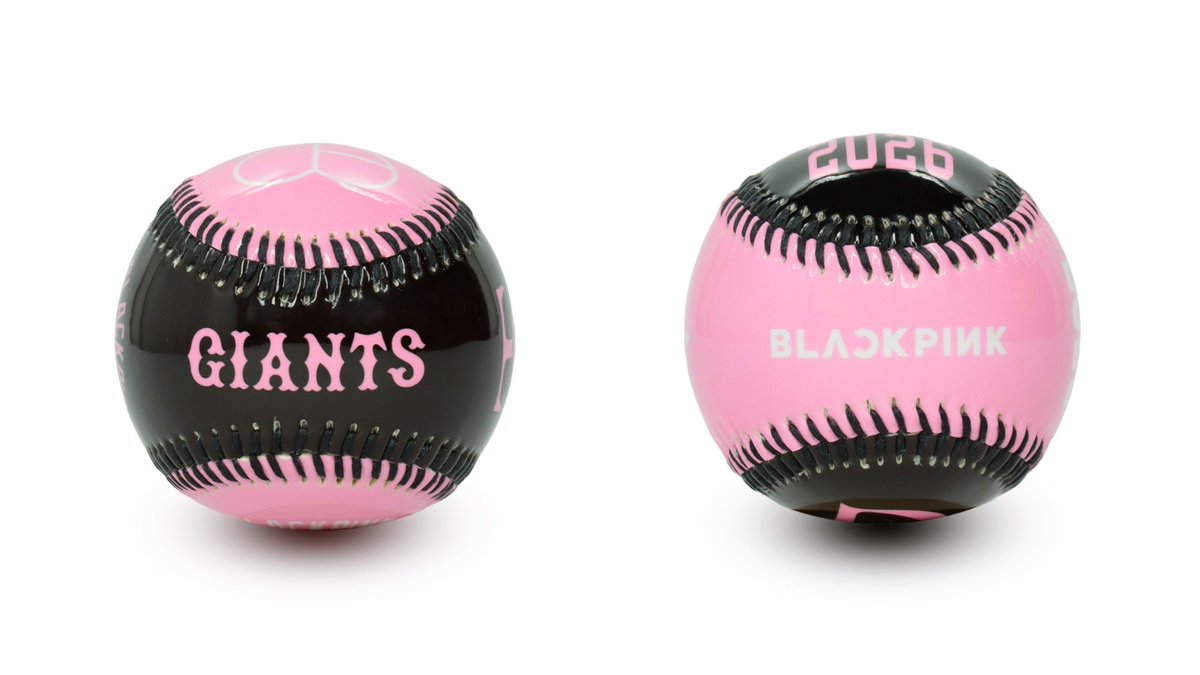 野球ファン必見のコラボグッズ📢 🧡GIANTS×BLACKPINK🩷 ＼ ⚾️カラー