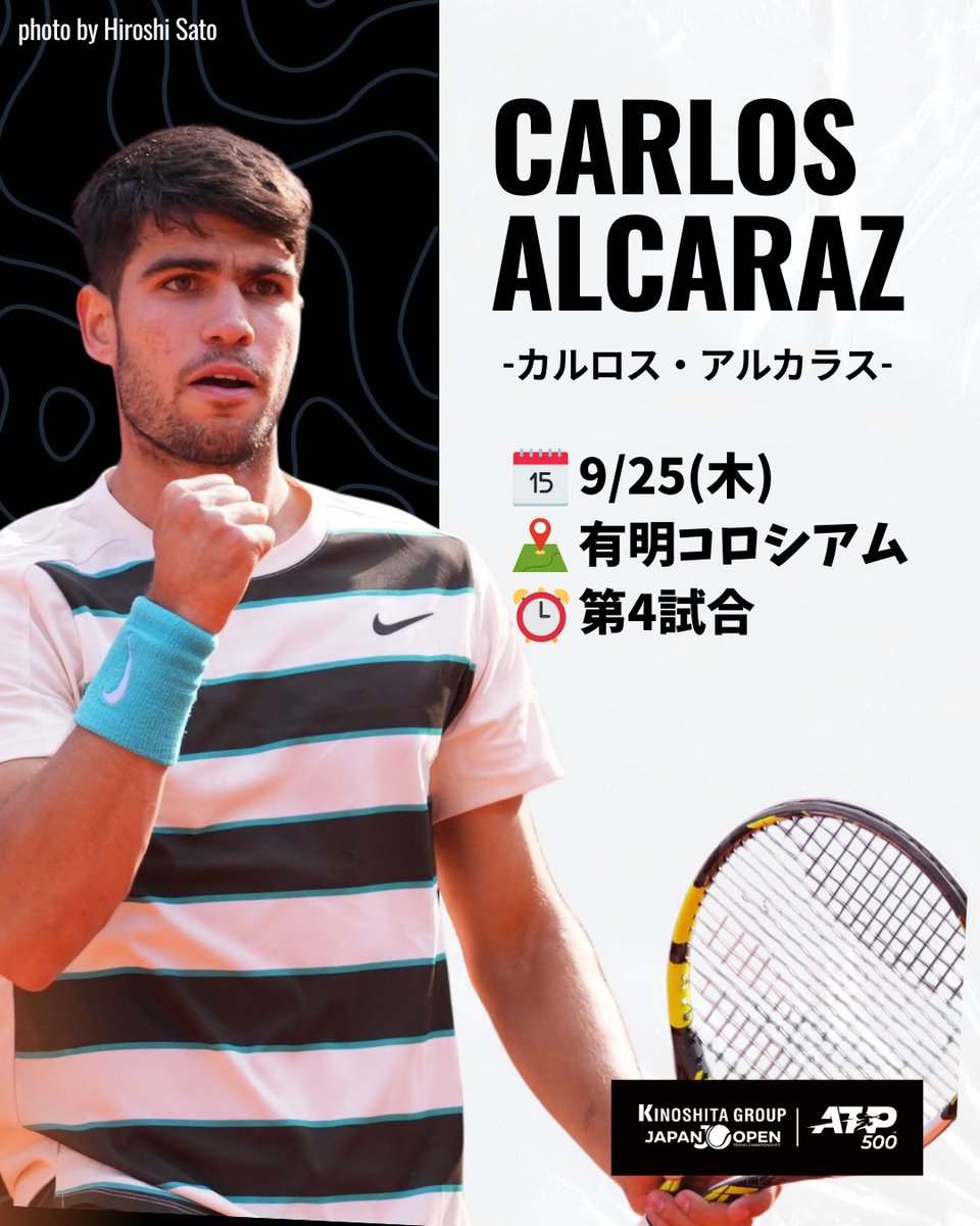 🔥アルカラスついに登場🔥 ／ ／ /  ＼ ＼ 今大会の第1シード