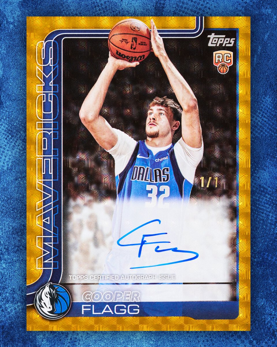 FIRST LOOK: Cooper Flagg 1/1 foilfractor autograph card 🔥 Coming