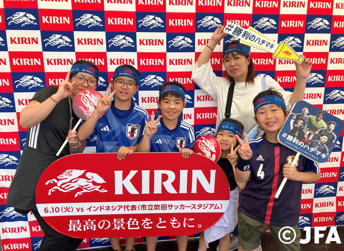 SAMURAI BLUEの試合会場で #勝利のハチマキ を配布しました！ みなさん