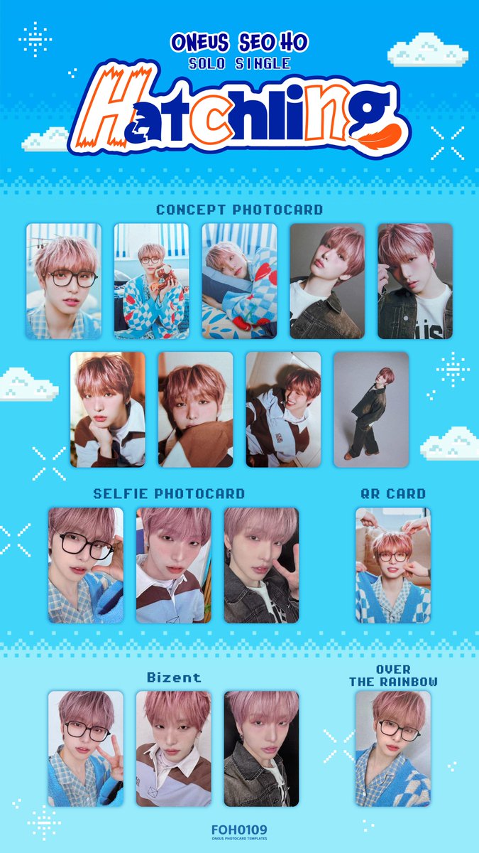 ONEUS Photocard Template 서호 Seoho SOLO SINGLE - Hatchling 원어스