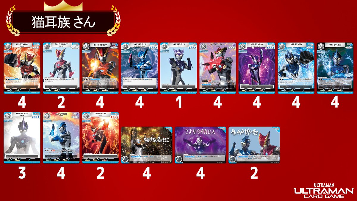 ◢◤#ウルトラマンカードゲーム◢◤ 「ウルトラリーグ チャンピオン