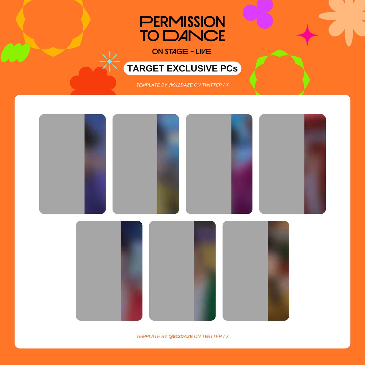 BTS PERMISSION TO DANCE ON STAGE PTD PC PHOTOCARD WISHLIST WL