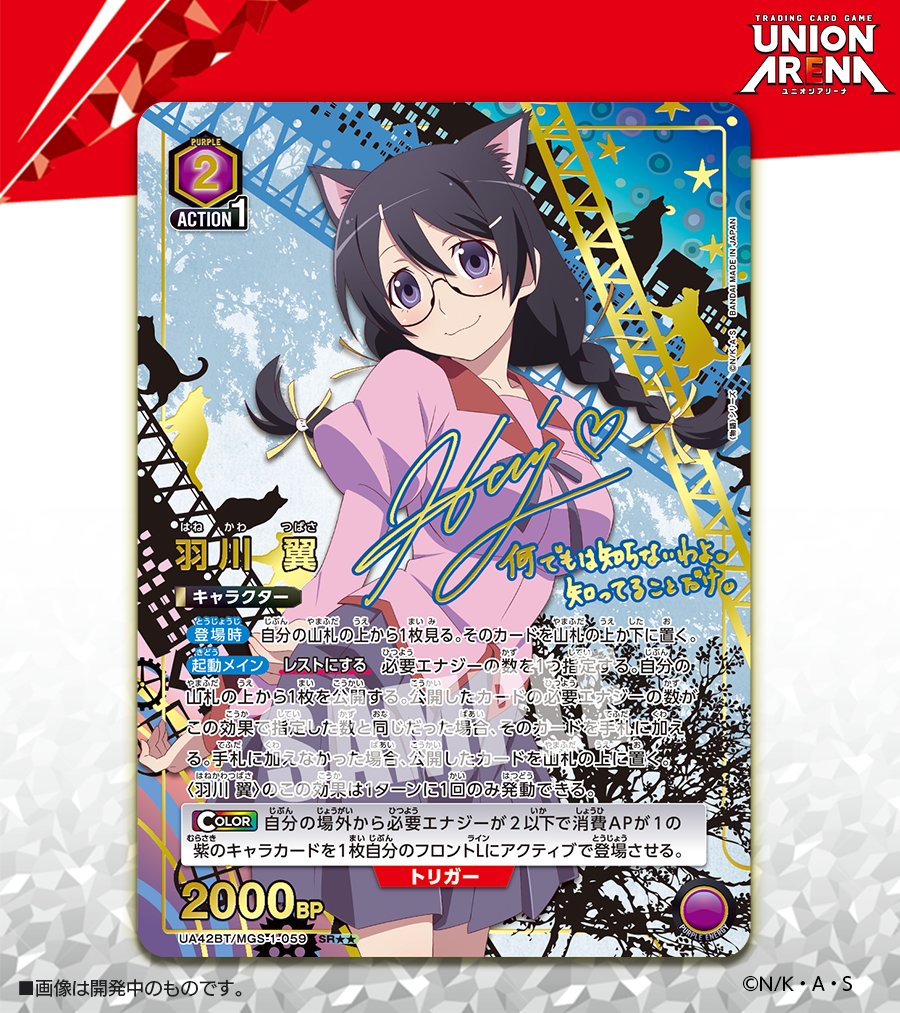 ユニオンアリーナ ユニオンアリーナ 羽川翼 パラレルセット 物語