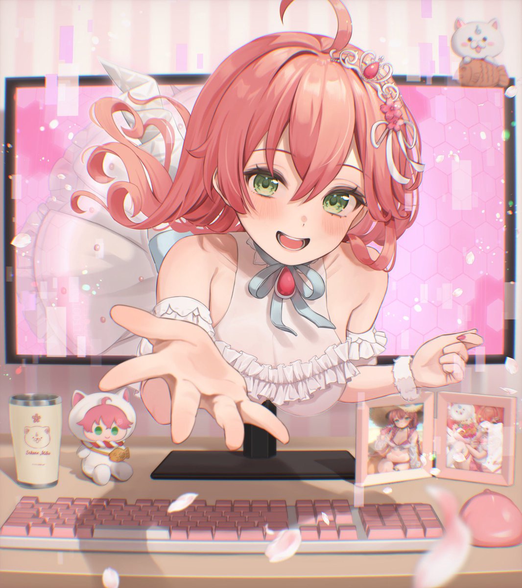 あした配信復帰予定にぇ❕🌸 みんなにあいにいくからねっ