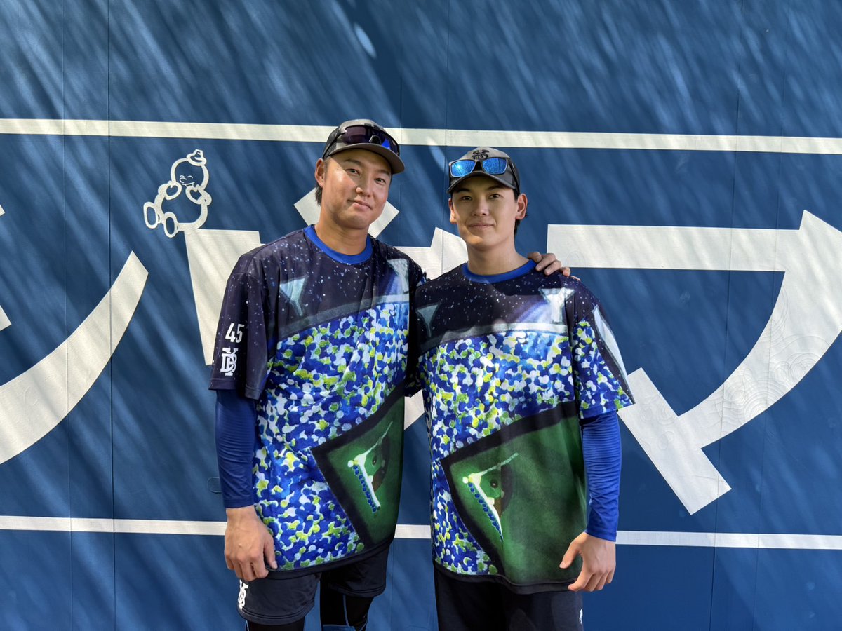 昨日誕生日の #坂本裕哉 選手と、#森原康平 選手とで📸 #キッズスター