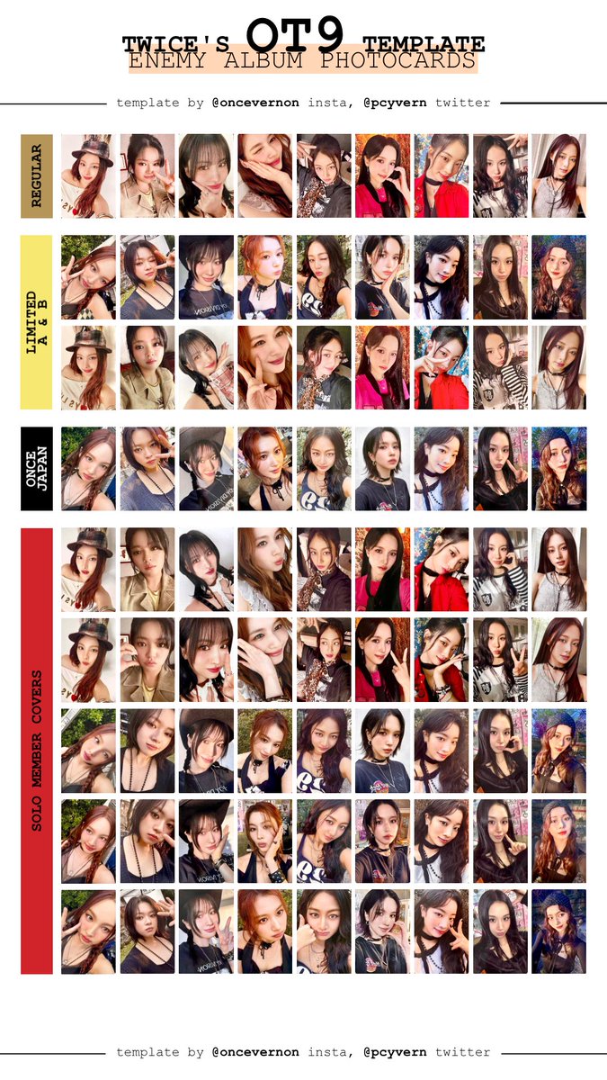 TWICE / ENEMY トレカ 一覧 --- わー！！待ってました