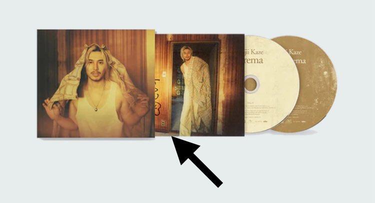 オフィシャルHPの「Prema」のUS Storeのサイン入り初回盤のパッケージ