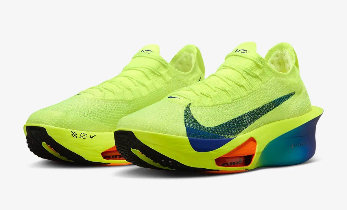 Nike Alphafly 3 “Volt/Concord”が4月4日より発売予定。新型最速