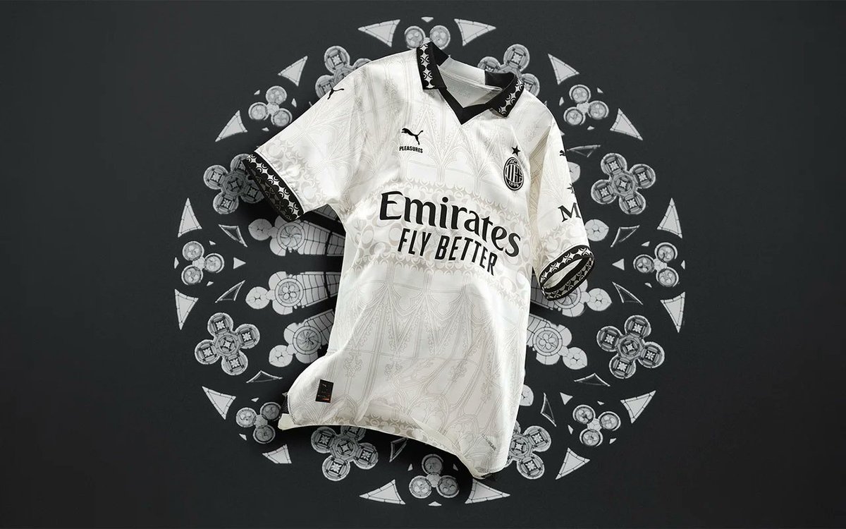 ACミラン、LAのストリートウェアブランド「PLEASURES」とのコラボで4th