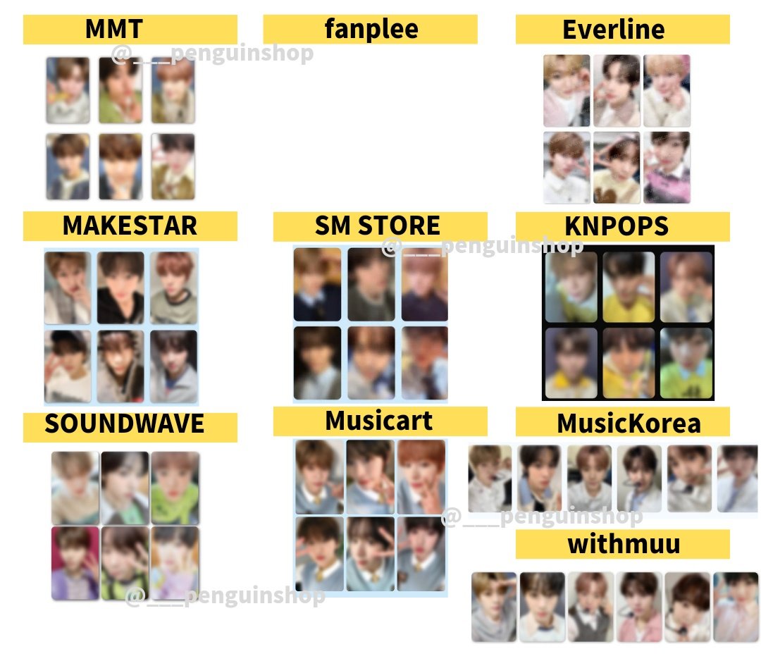 6枚セット トレカ COLOR ラキドロ限定 NCTWISH ktown4u