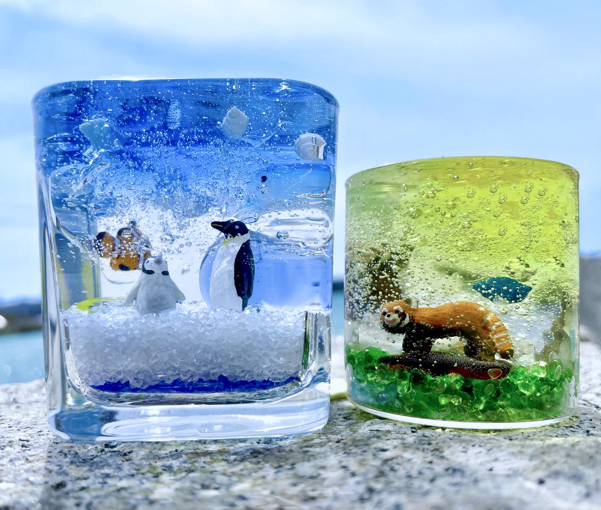 5月の #体験教室 では、お花のスパンコールを入れたりと春らしい