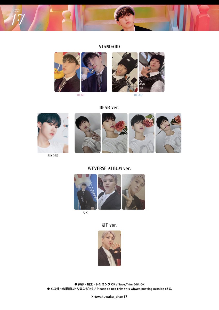 HOSHI m*k様 SEVENTEEN ホシ　トレカ　他　大量　まとめ　引退品