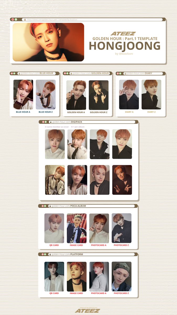 ATEEZ ateez サノク トレカ golden hour part 2 ソンファ ミンギ