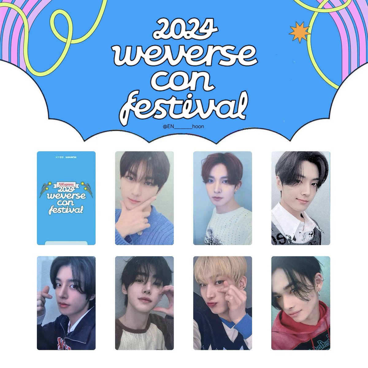 🍥⸝꙳ ⁡ 2024 Weverse Con Festival 위버스콘 포토카드 ⁡ Photocard