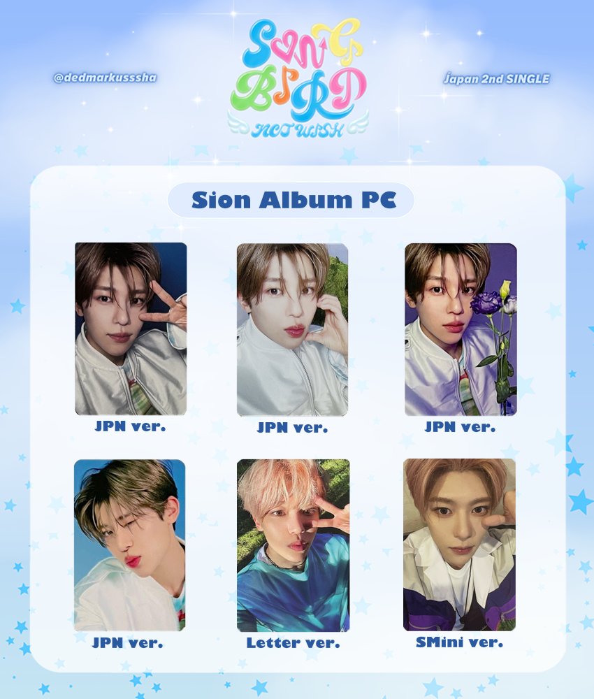 NCT WISH Japan 2nd SINGLE - 『Songbird』 Sion, Riku, Yushi Album