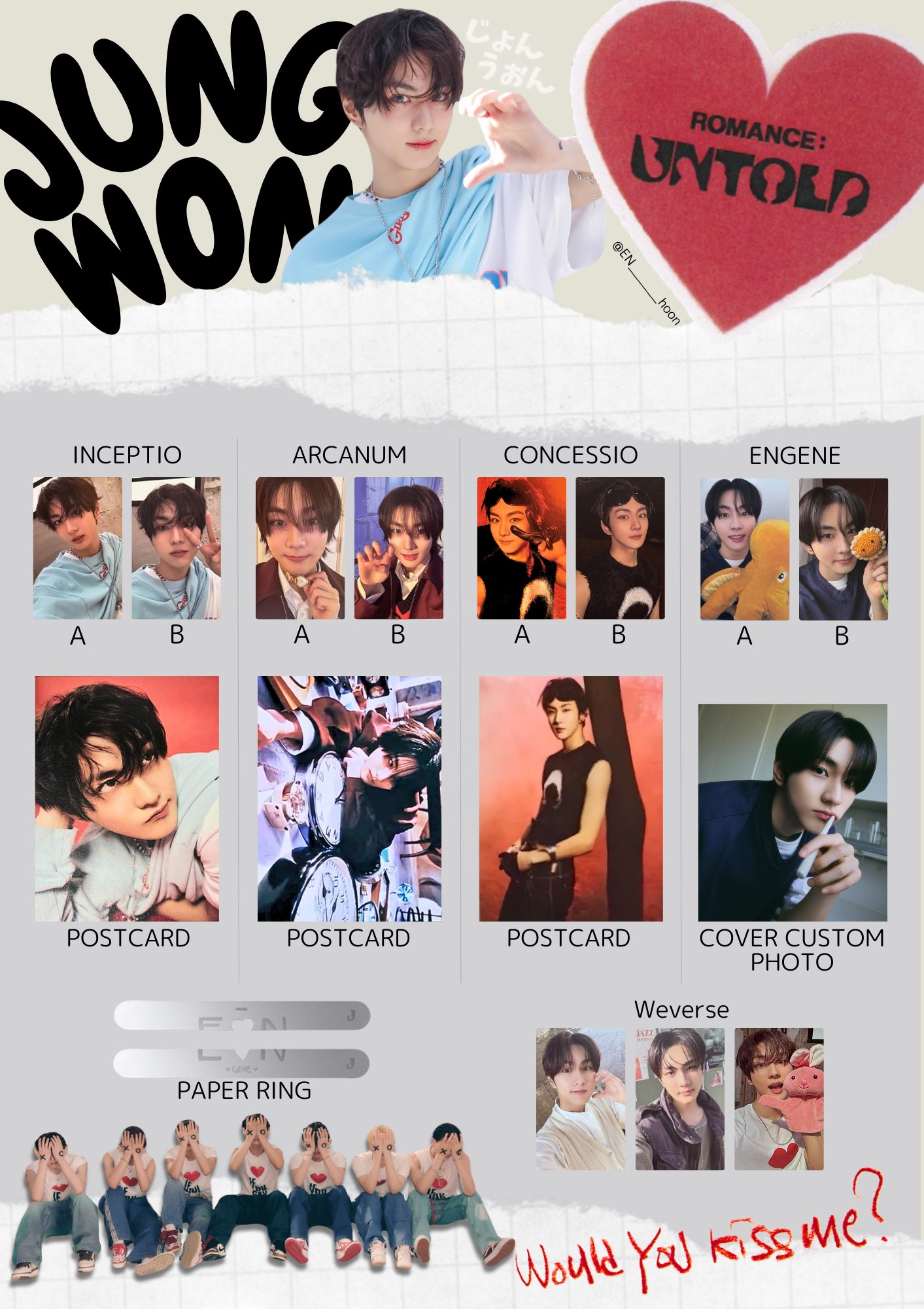 最終値下げ ENHYPEN ジョンウォン トレカ アクスタ まとめ売り 最終