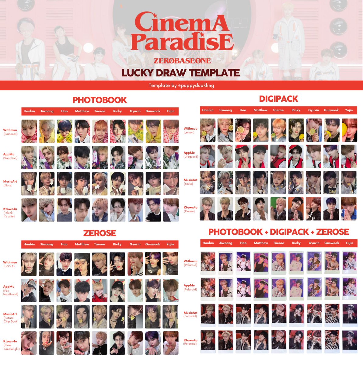 38枚まとめ売り】 ZB1 リッキーcinema paradiseトレカセット ZB1