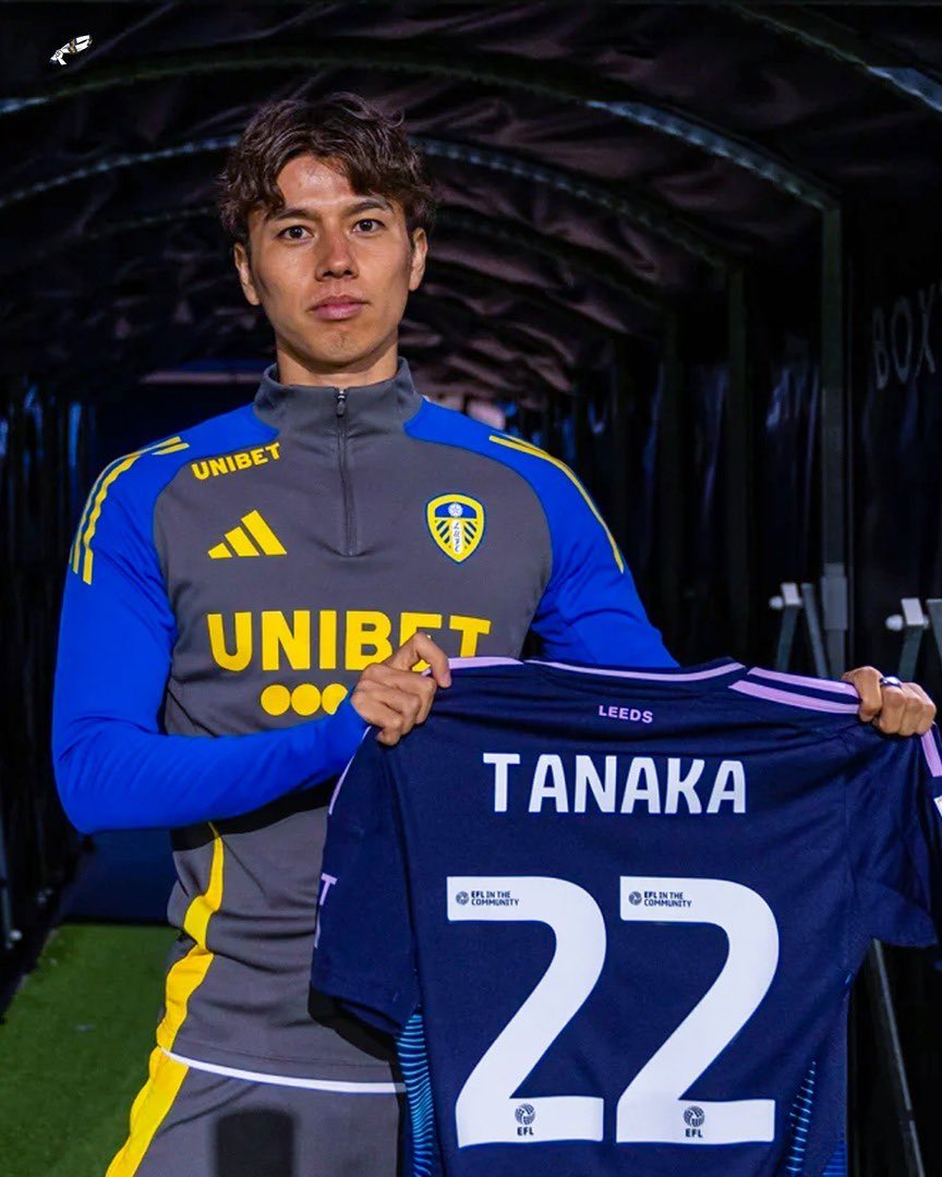 後半40分、背番号2️⃣2️⃣田中碧選手がエランドロードのピッチに投入