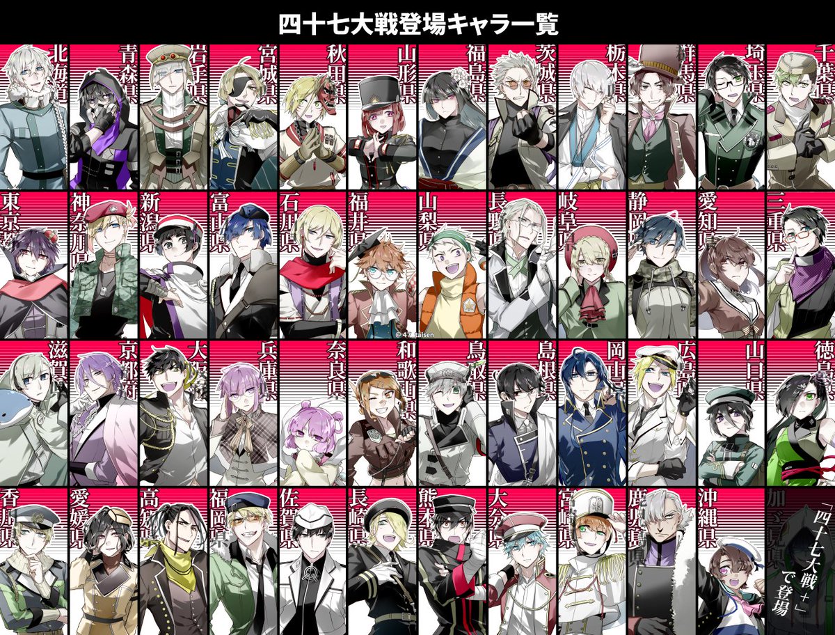 都道府県を全て擬人化してみた】 いま大バズり中の都道府県擬人化