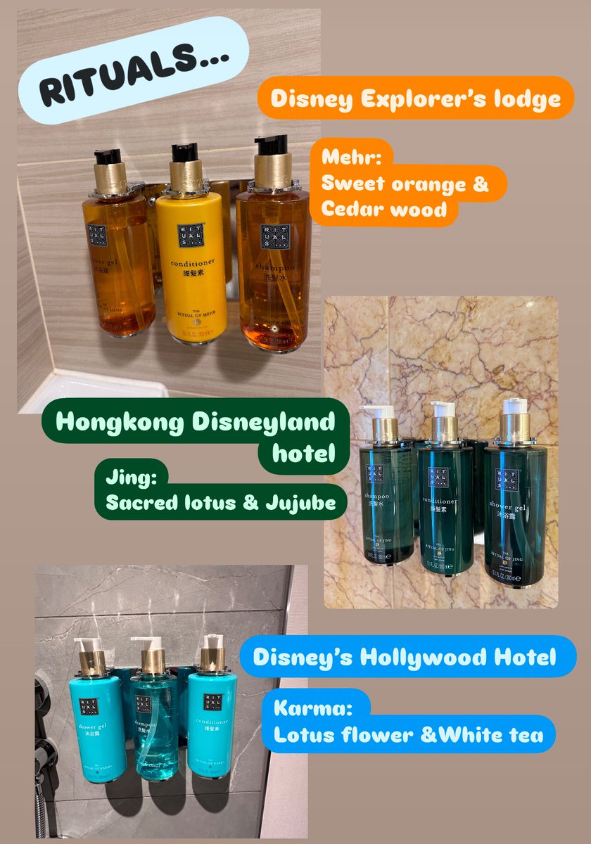 香港ディズニーランドの ディズニーホテルのアメニティがH2Oから