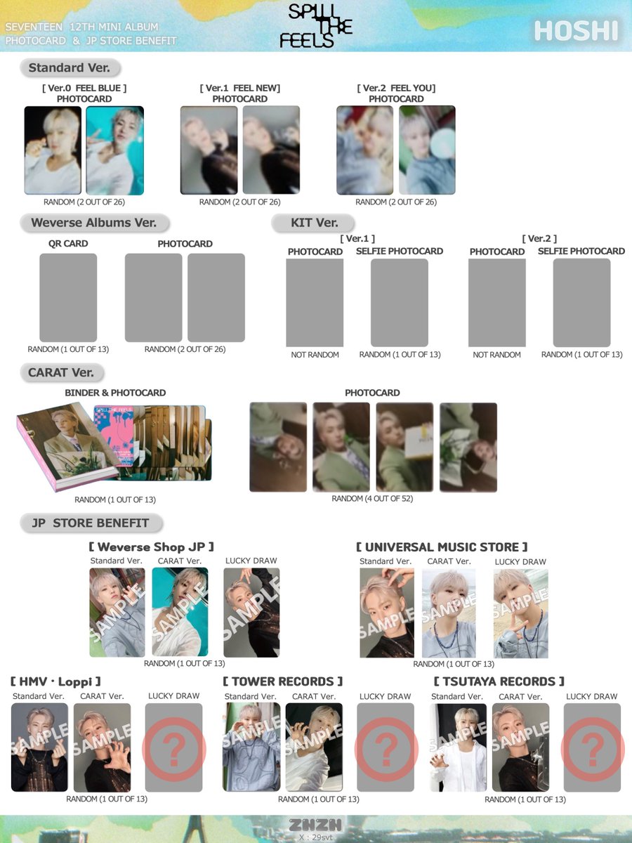 ⚠️JP STORE BENEFIT追加 SEVENTEEN 12TH MINI ALBUM「SPILL THE