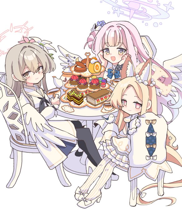 聖園ミカ(ブルアカ) ,桐藤ナギサ(ブルアカ) ,百合園セイア(ブルアカ