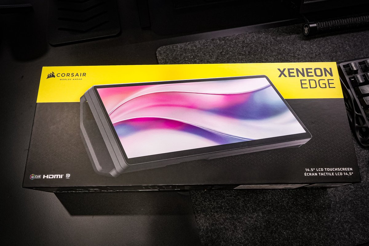 CORSAIR XENEON EDGE👁️‍🗨️ 開封は明後日までお預け‥🦭 #CORSAIR
