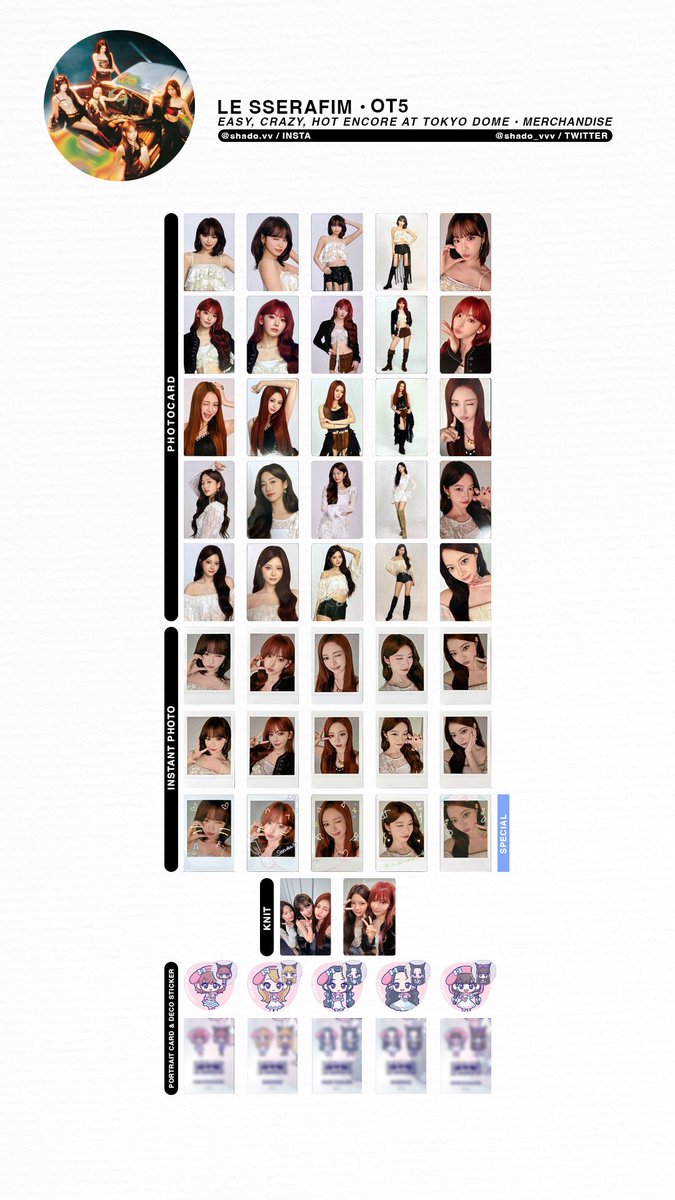 280126 - LE SSERAFIM - 2025 EASY CRAZY HOT Tour - OT5 merchandise