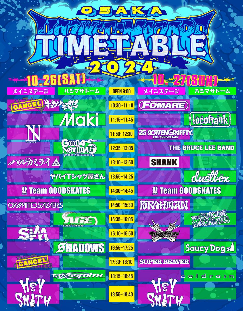 HEY-SMITH Presents OSAKA HAZIKETEMAZARE FESTIVAL 2024】 GOODS