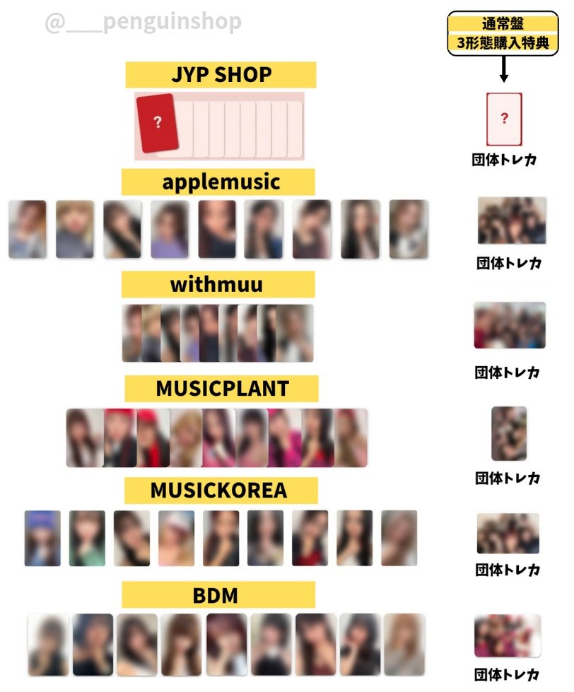 🤍🤍🤍 #TWICE [STRATEGY] 🤍🤍🤍 ＼🩷店舗特典 トレカ一覧
