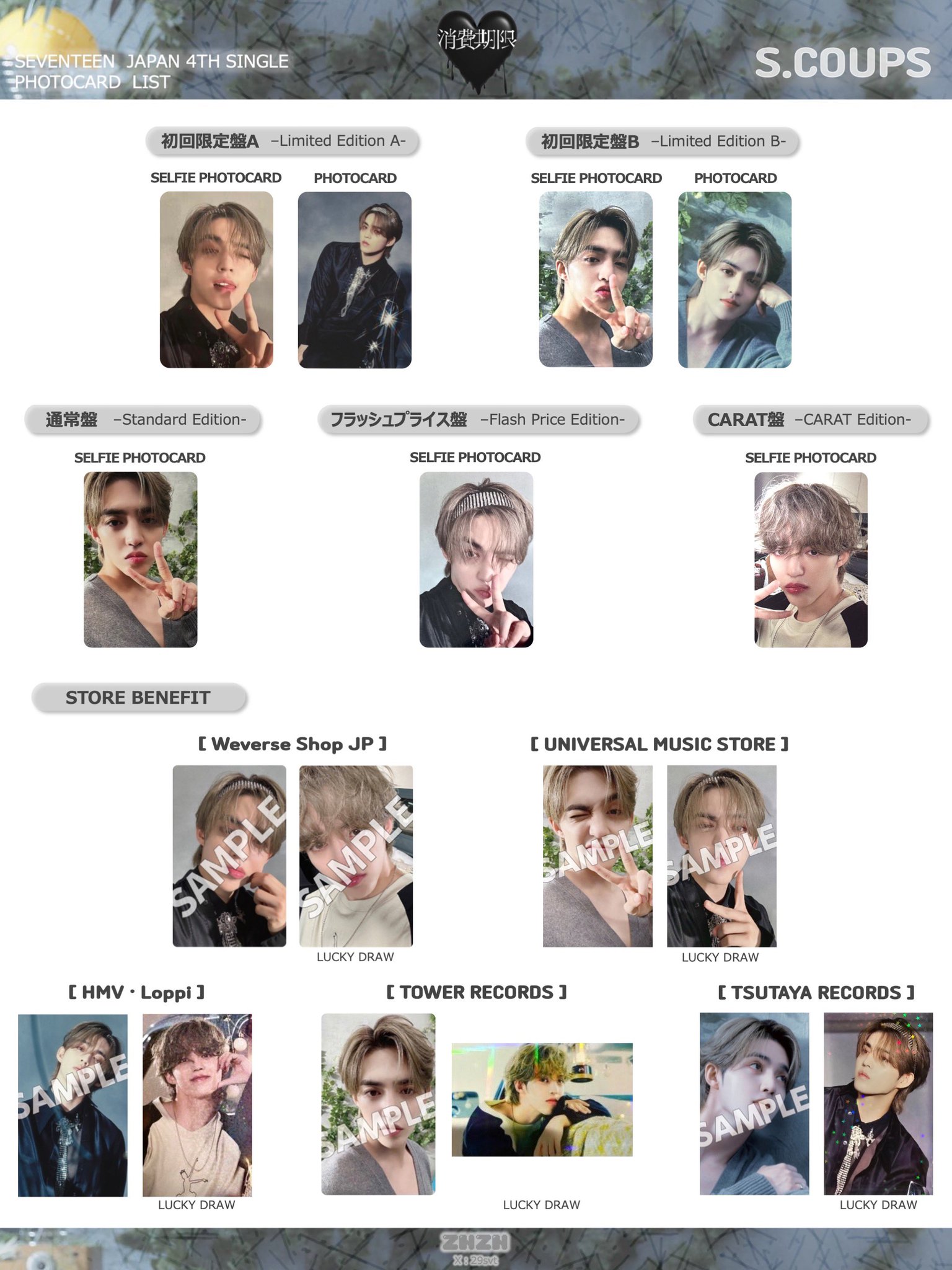 即発送】SEVENTEEN エスクプス 消費期限HMV日本ラキドロ トレカ