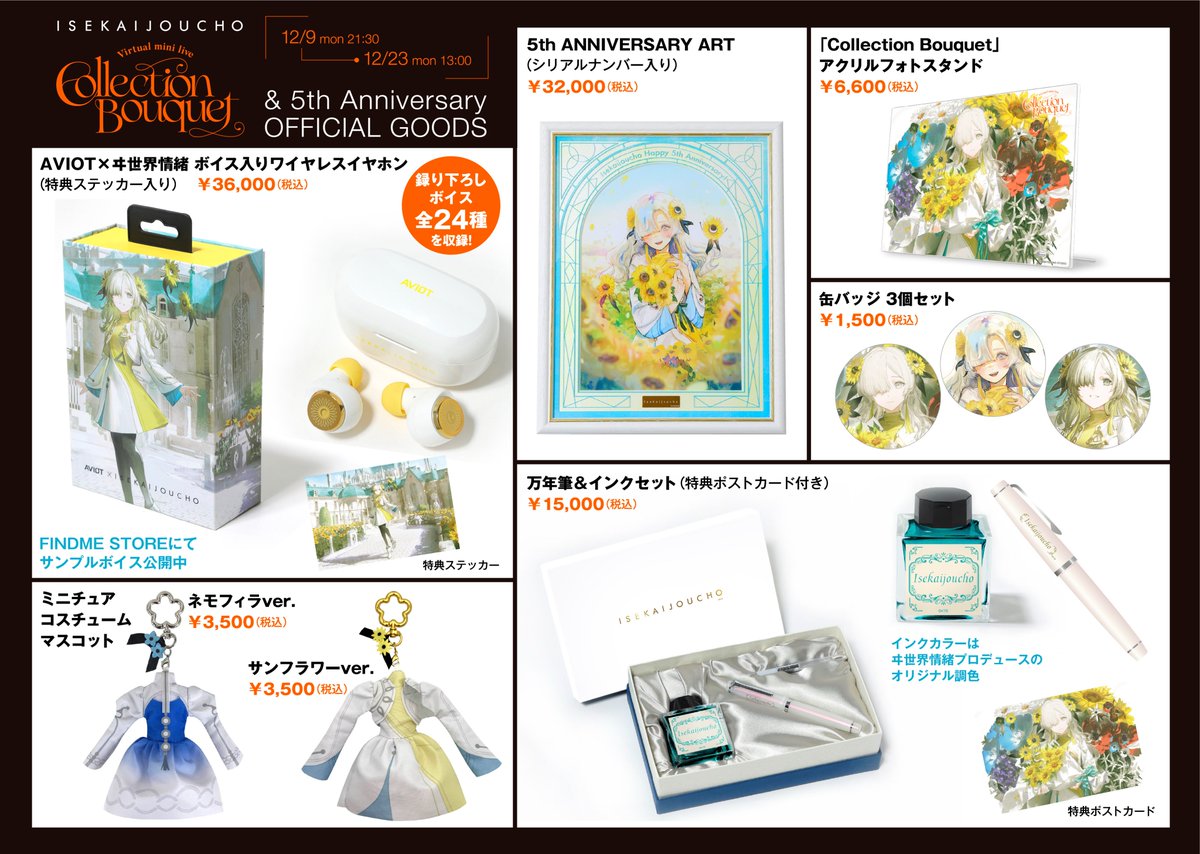 ヰ世界情緒5周年 グッズ紹介① 】 AVIOT×ヰ世界情緒 ボイス入り