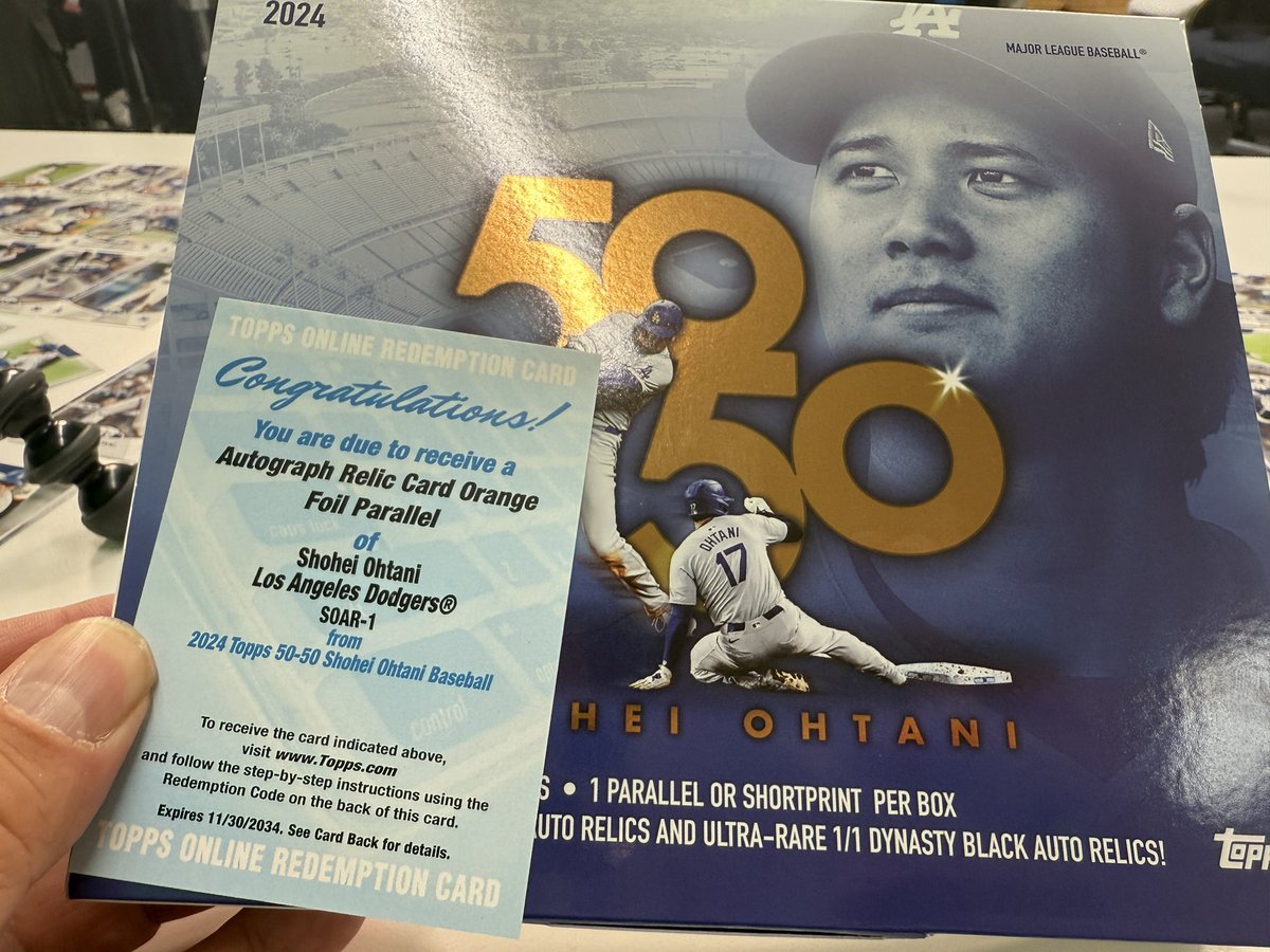 2024 Topps 50/50: Shohei Ohtani」 TOPPS社が発売 MLB史上初の50