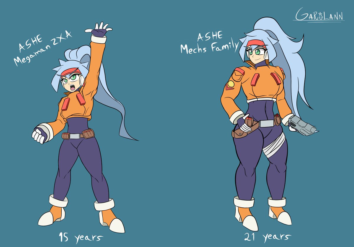 Ashe From Megaman ZX Advent but.. Now, Its Ashe from Mechs