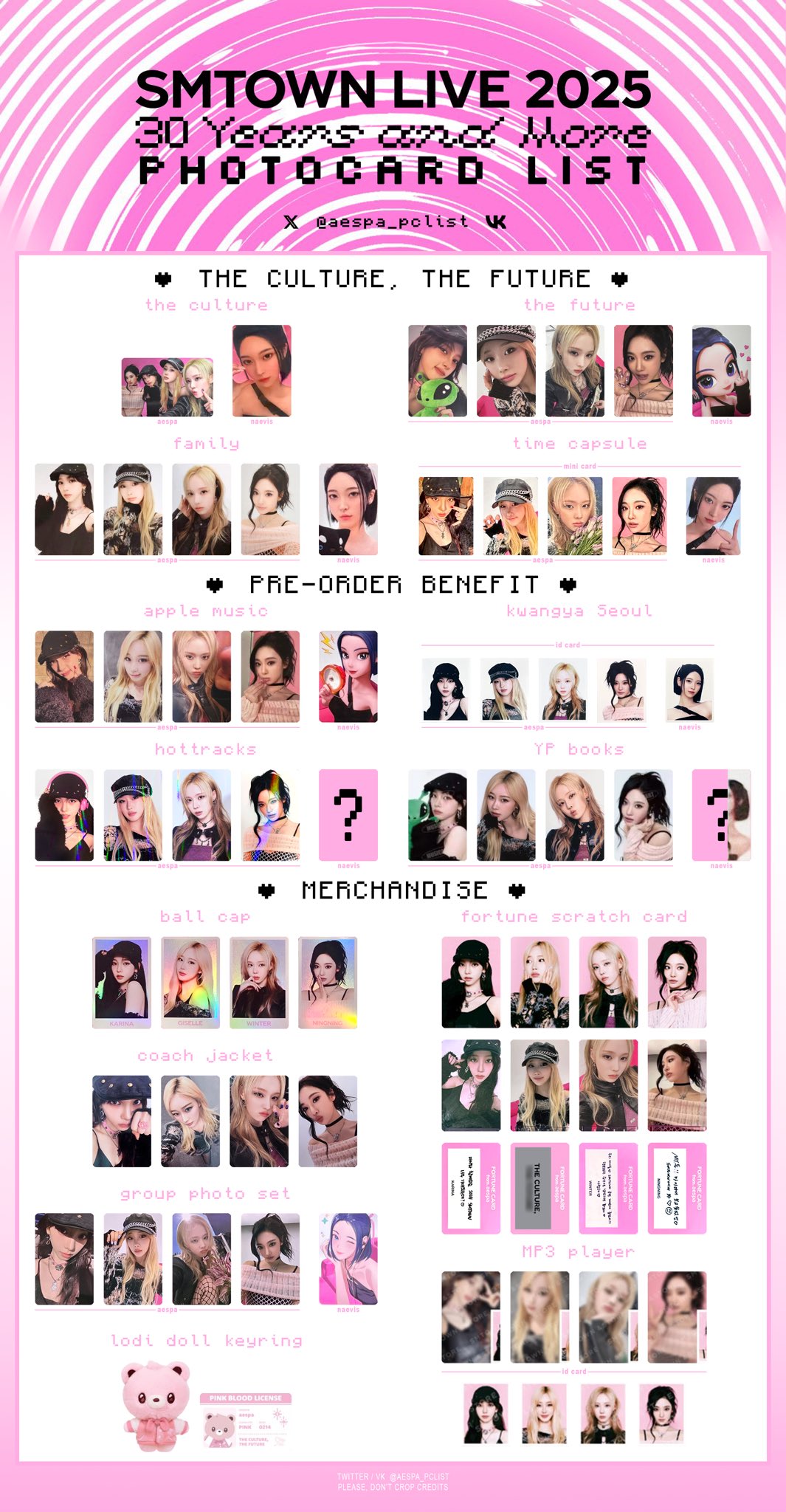 SMTOWN2025 aespaニンニン セブンネット限定特典