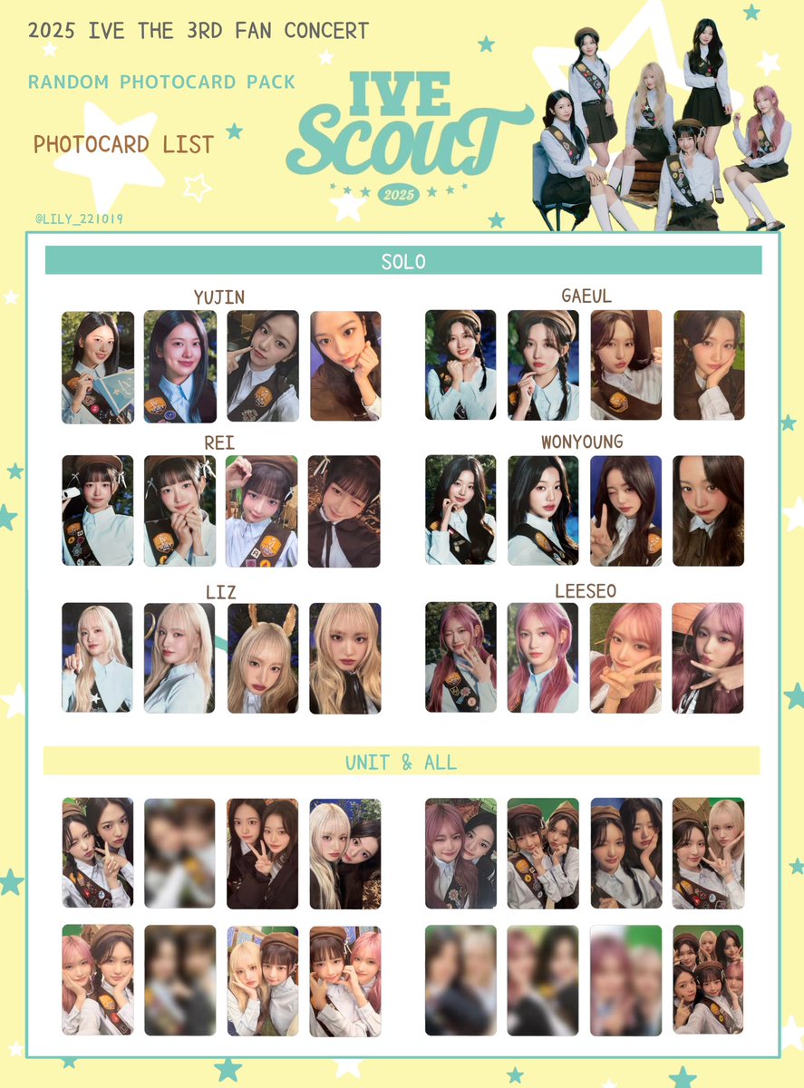 IVE SCOUT】 2025 IVE THE 3RD FAN CONCERT ファンコン ラントレ 封入