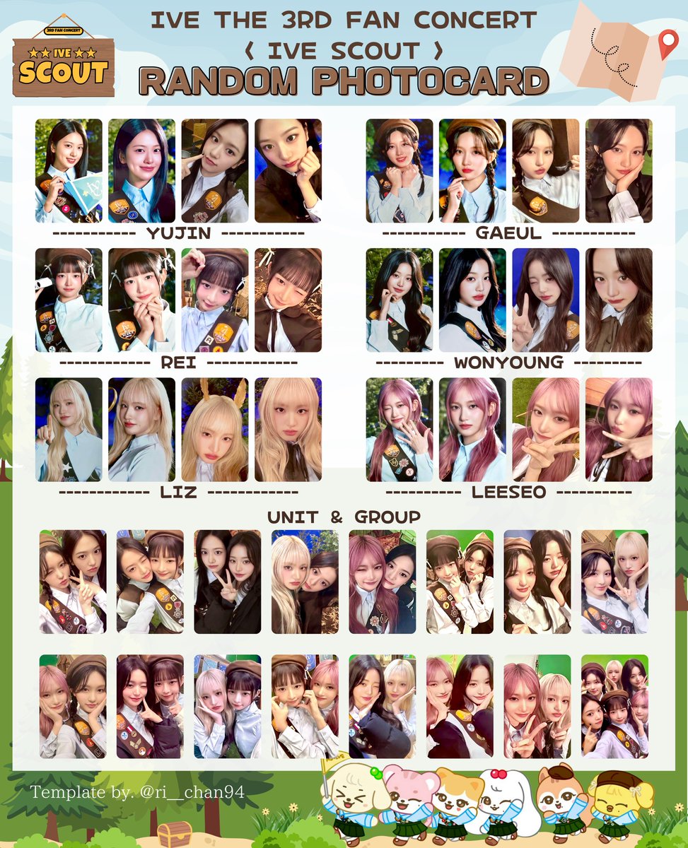 IVE THE 3RD FAN CONCERT 〈IVE SCOUT〉 Random Photocard pack 아이브