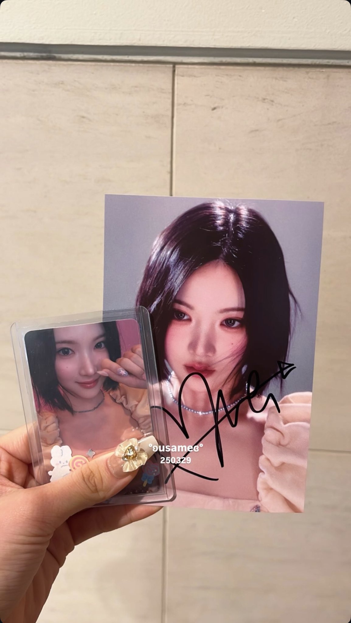 Hearts2Hearts H2H ハトゥハ ジウ サイン会サイン入り ハガキ